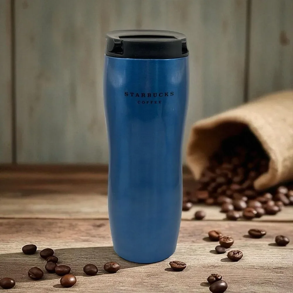 Starbucks Coffee 2006 Insulated Coffee Or Tea Travel Mug Tumbler Teal 16oz